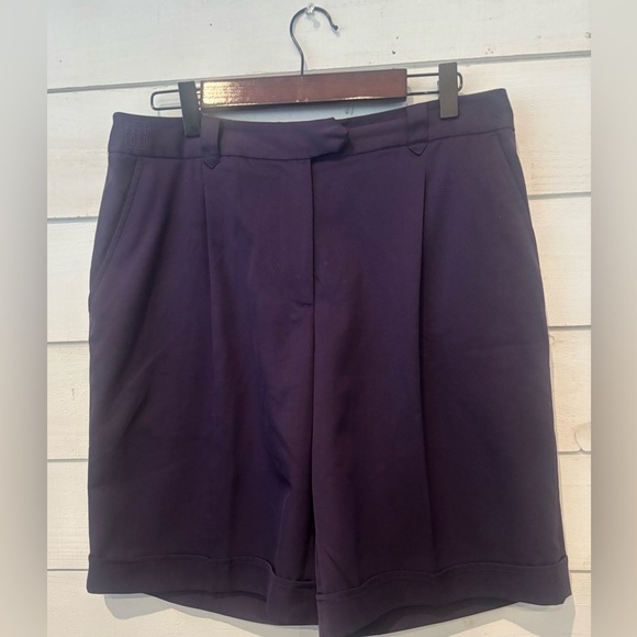 Kate Lord Plum Golf Shorts -Bermuda Shorts with Tailored Design- 10 inch inseam - Picture 1 of 15